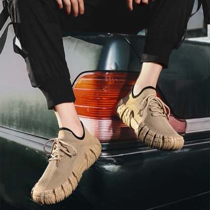 Urban men's athletic shoes, offering a comfortable and lightweight design for city adventures.