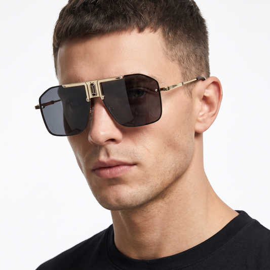 Men's lightweight UV400 fashion sunglasses, perfect for driving and outdoor style.