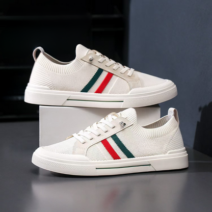 Comfortable men's lace-up walking shoes, lightweight for daily wear & urban style.