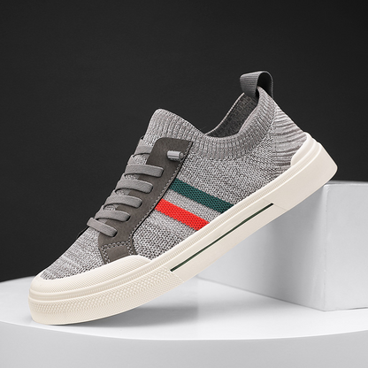 Men's lace-up walking sneakers, lightweight & comfortable for everyday casual and athletic activities.