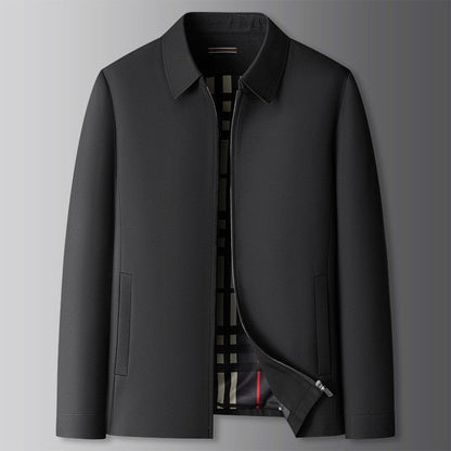 Stylish men's windbreaker jacket, a lightweight and comfortable outerwear piece for a sleek, modern look.