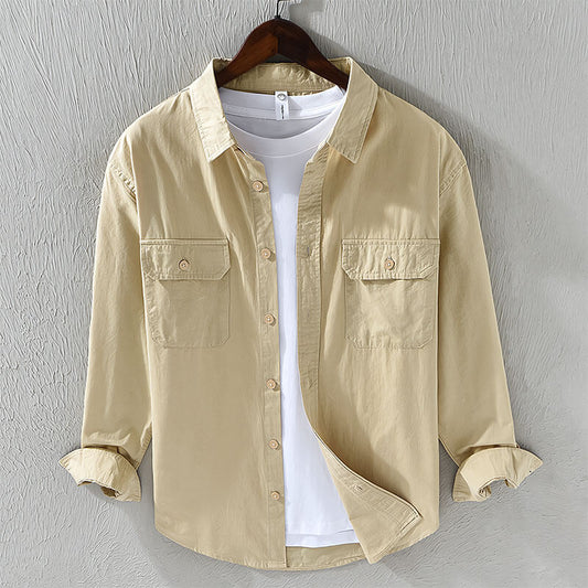 Men's Lisbon Relaxed Fit Button-Down Shirt, perfect for casual summer wear.