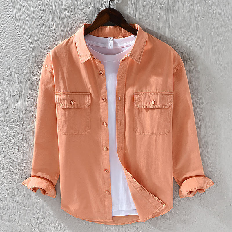 Versatile long-sleeve men's button-down, Lisbon Relaxed Fit for everyday comfort.
