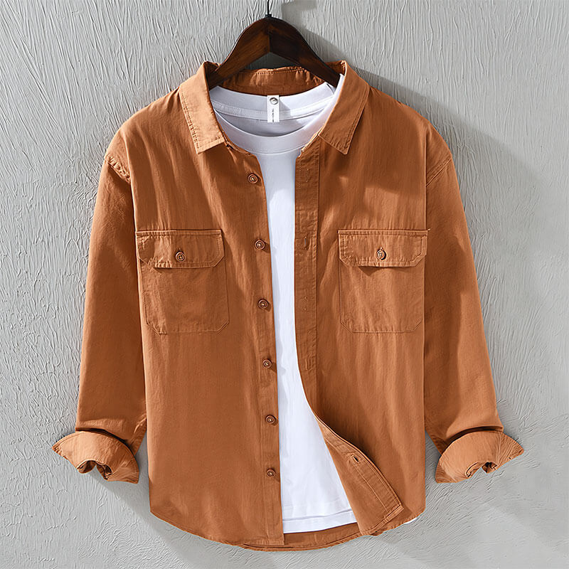 Casual men's Lisbon shirt, a relaxed fit button-down for effortless style.