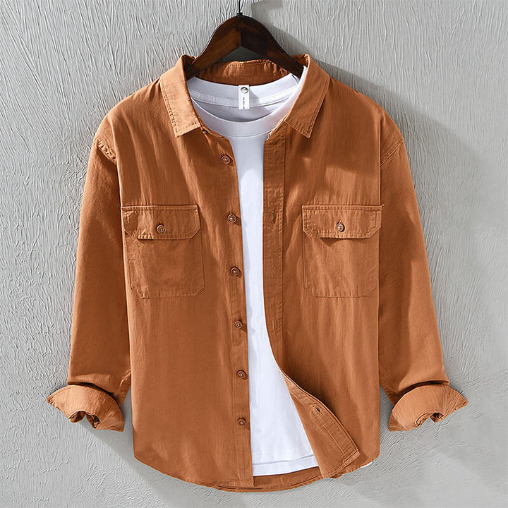 Casual men's Lisbon shirt, a relaxed fit button-down for effortless style.