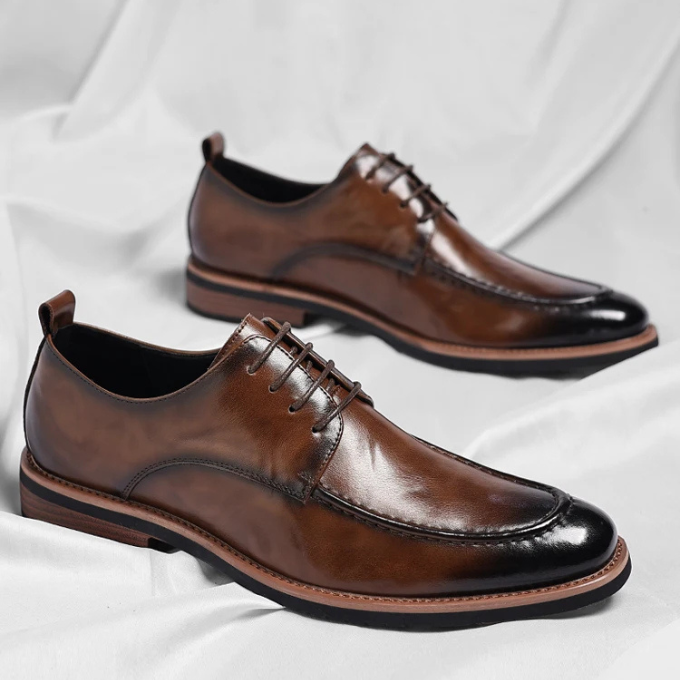 Sophisticated mens dress shoes: Lorenzio Classic Oxford, perfect for business, weddings & formal events.