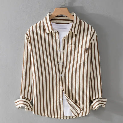 Men's luxe tailored Boneau shirt, perfect for sophisticated style. Elegant button-down design, versatile for professional or casual.