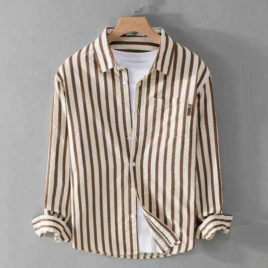 Men's luxe tailored Boneau shirt, perfect for sophisticated style. Elegant button-down design, versatile for professional or casual.