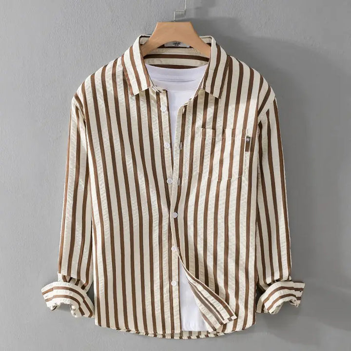Men's luxe tailored Boneau shirt, perfect for sophisticated style. Elegant button-down design, versatile for professional or casual.