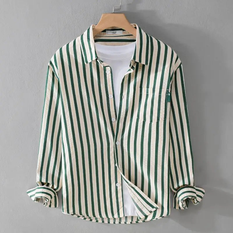 Men's Boneau shirt, a sophisticated tailored button-down. Versatile for elegant professional or stylish casual looks.