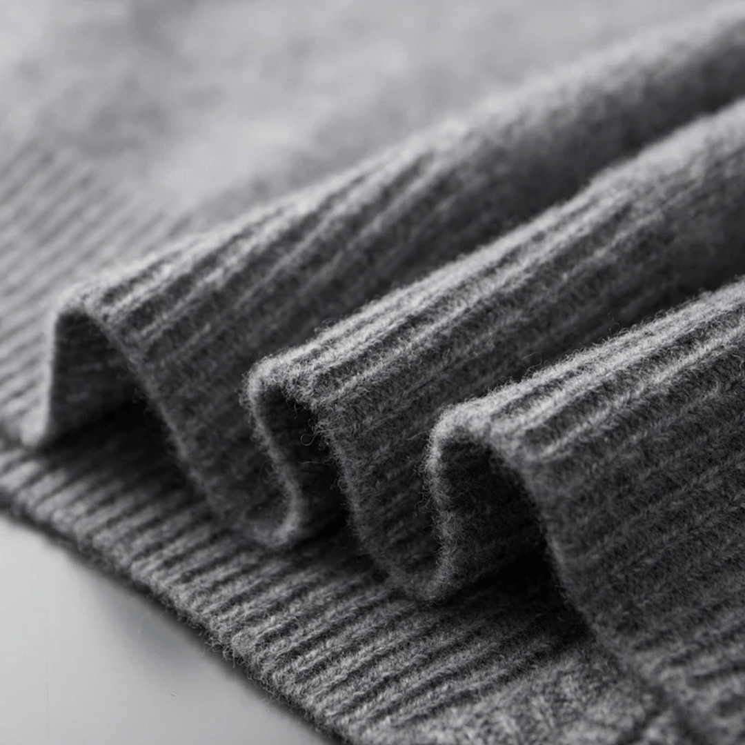 Versatile men's zip-up cardigan in a luxurious soft knit, great for outerwear.