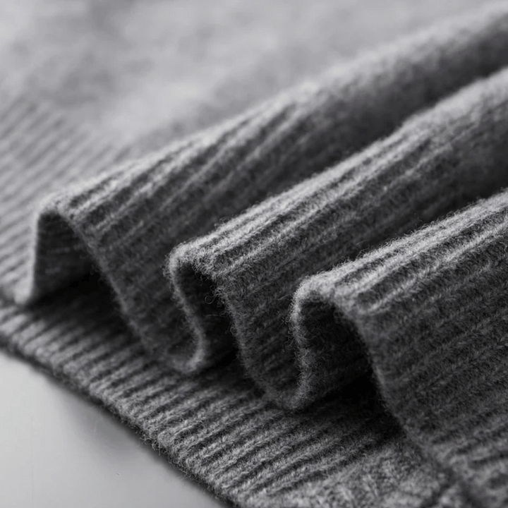 Versatile men's zip-up cardigan in a luxurious soft knit, great for outerwear.