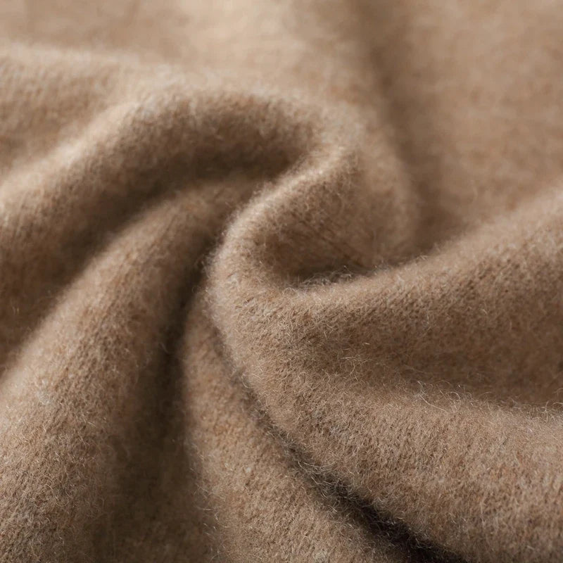 Soft cashmere V-neck vest for men, tailored and elegant. Luxury layering piece.