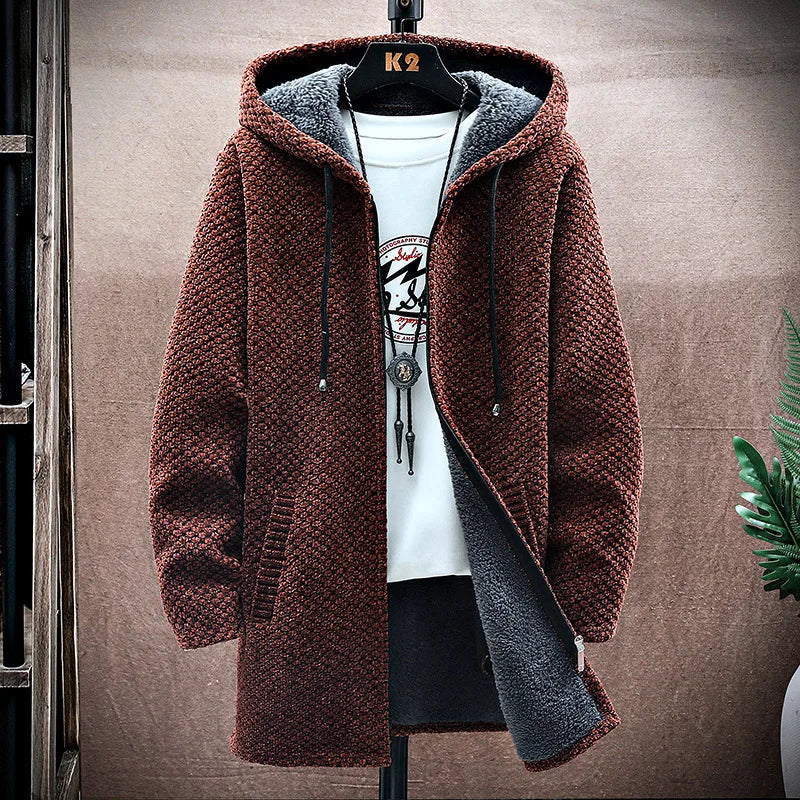 Versatile men's full-zip hoodie for warm layers, everyday wear & ultimate cozy comfort.