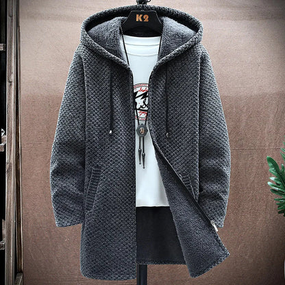 Stylish men's full-zip hoodie jacket with modern fit, perfect for casual everyday wear.