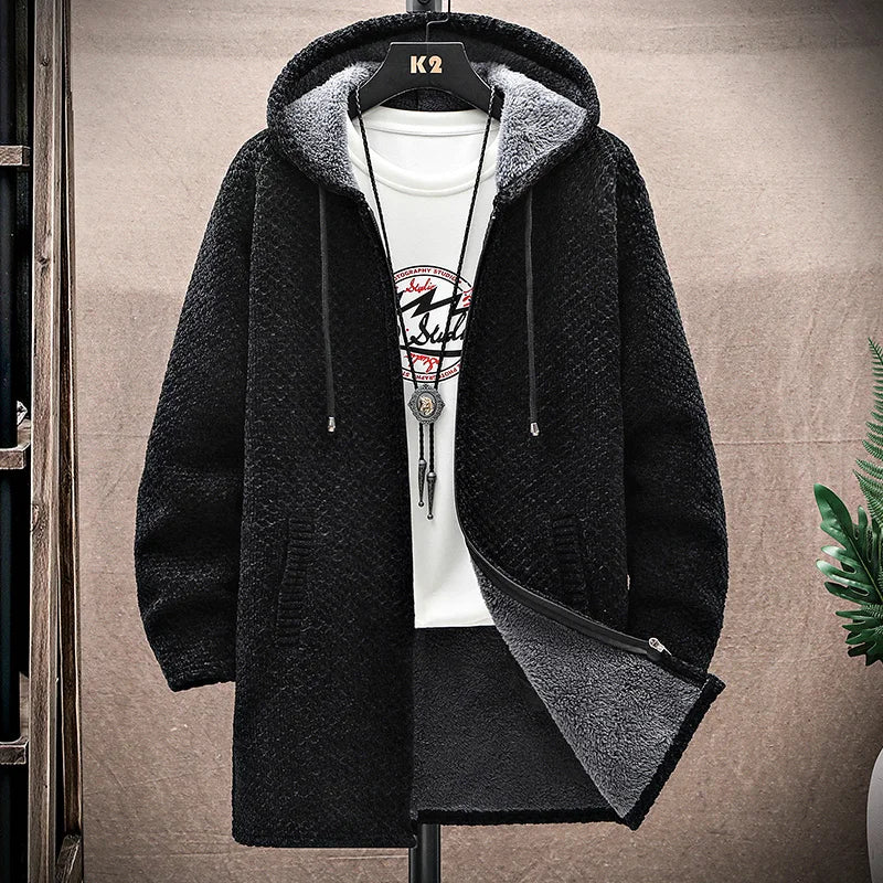 Premium men's full-zip hoodie jacket, comfortable everyday wear for modern, stylish men.