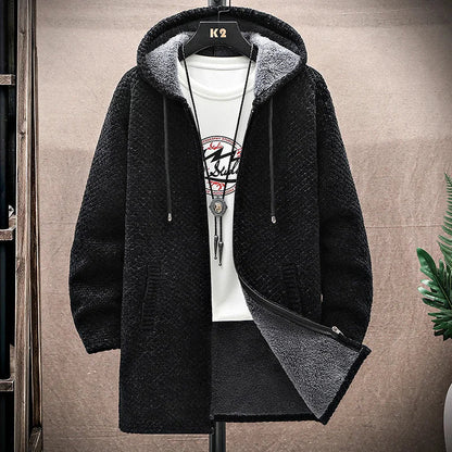 Premium men's full-zip hoodie jacket, comfortable everyday wear for modern, stylish men.