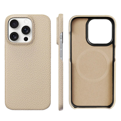 Premium men's MagSafe iPhone leather case. Perfect luxury gift, showcasing genuine craftsmanship and style.