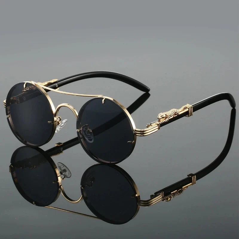 Men's Legacy luxury sunglasses, features wooden temples, gradient lenses & UV protection for stylish eyewear shades.