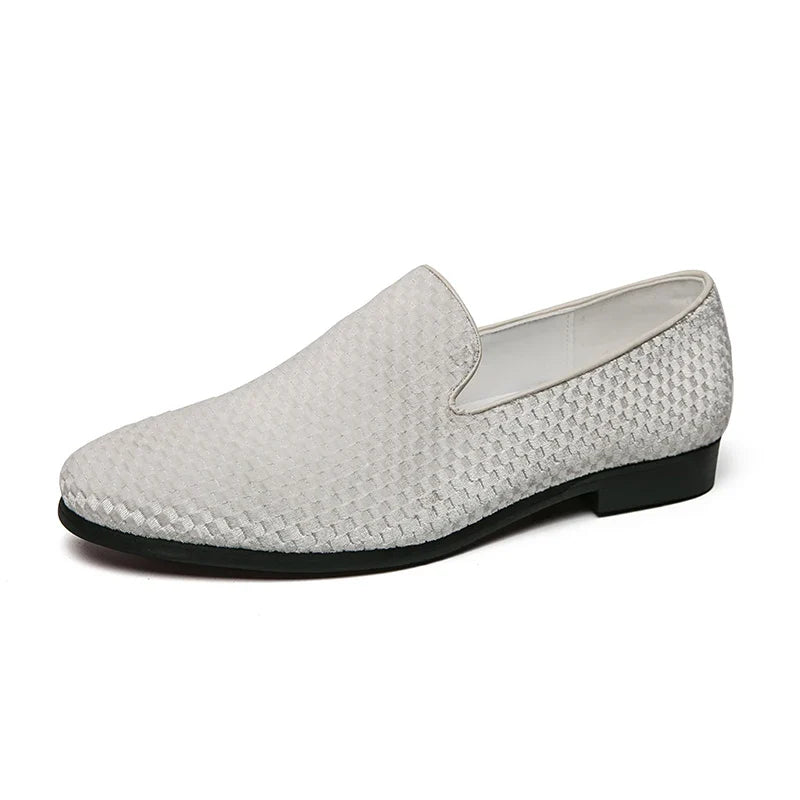 Elegant men's luxury slip-on loafers. Comfortable formal & casual dress shoes for stylish footwear fashion.