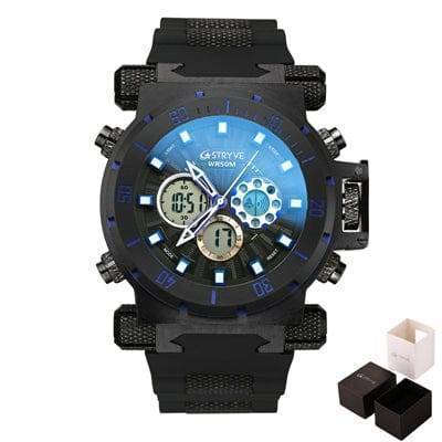 Sleek men's alloy watch, a waterproof luxury diving timepiece that doubles as a sophisticated fashion accessory.