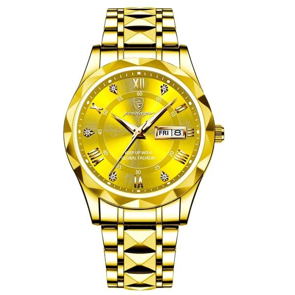 Men's durable waterproof luxury watch, luminous hands, sophisticated accessory for daily wear or business.