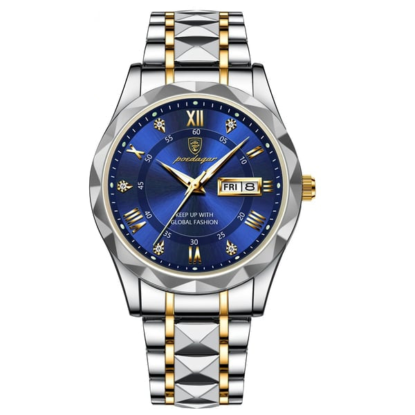 Stylish men's business watch, waterproof & luminous, elegant design for professionals.