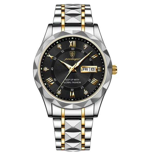 Premium men's waterproof luxury watch, luminous display, a timeless and durable dress accessory.