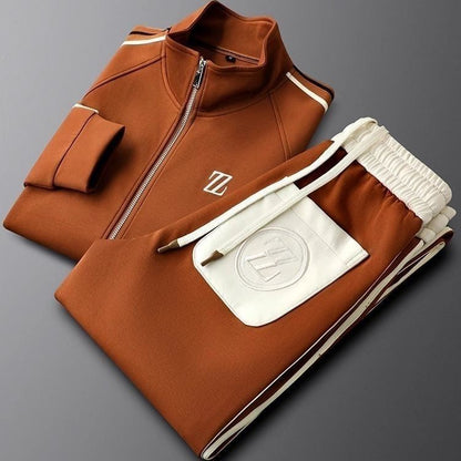 Men's Manor casual tracksuit. A stylish zip-up jacket & ergonomic trousers for modern men's fashion & athleisure.