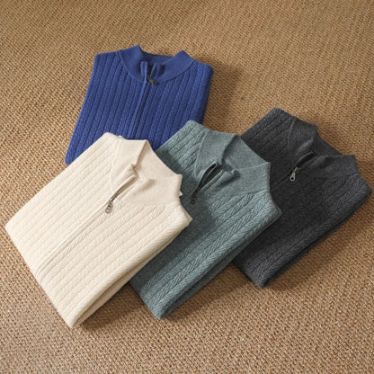 Men's Marbella cozy crewneck pullover sweater. A soft, warm long sleeve top ideal for stylish winter outfits.