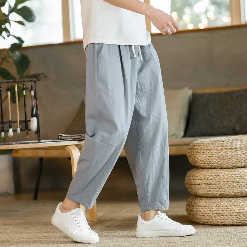 Effortlessly comfortable men's Marseille relaxed fit drawstring pants for stylish casual wear.