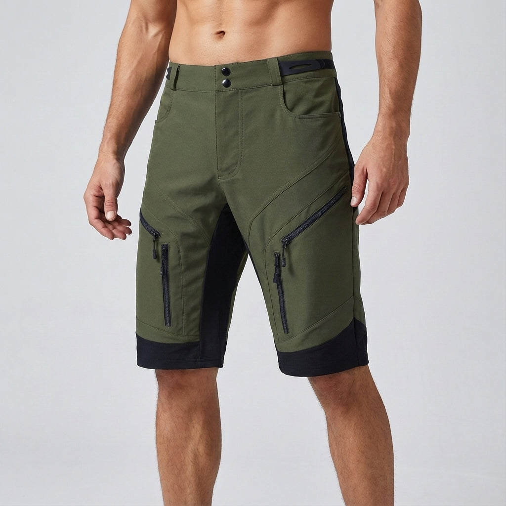 High-performance men's athletic shorts, lightweight with zipper pockets. Quick-dry for intense training comfort.