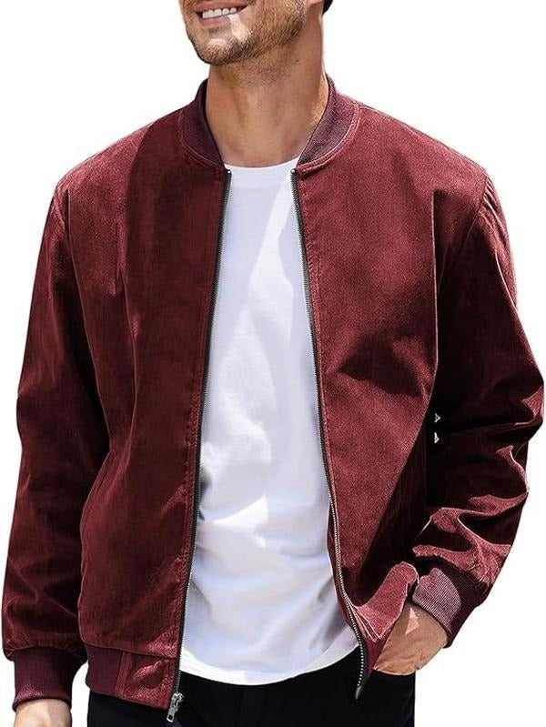 Stylish men's Matera bomber jacket, offering modern comfort and a fashionable outerwear option.