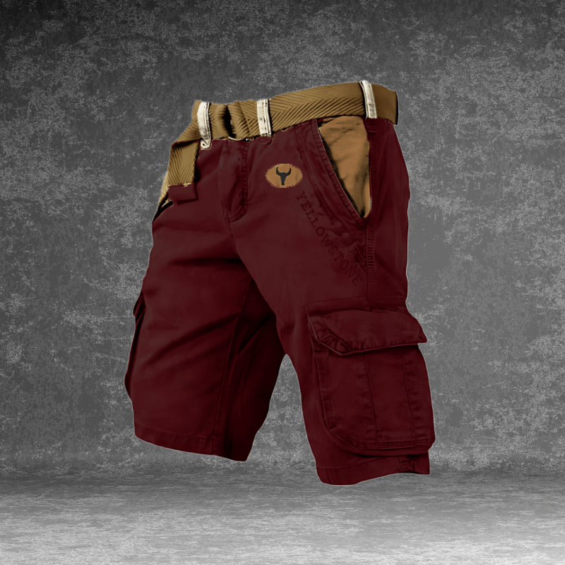 Men's Maverick multi-pocket cargo shorts, practical storage & utility for men.
