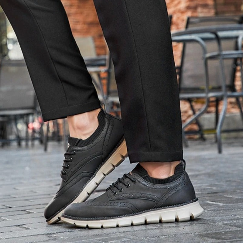 Side view of supportive Maverick men's sneakers, perfect for walking & casual wear.