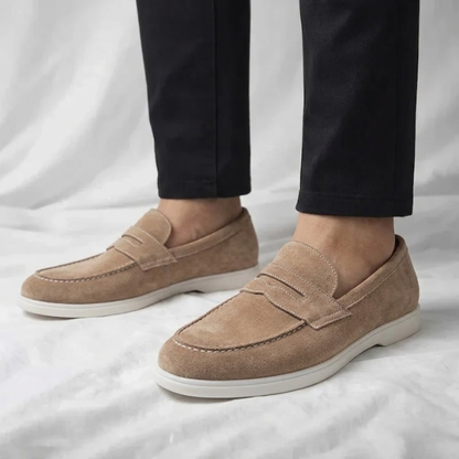 Comfortable men's Mayfair penny loafers. Perfect versatile footwear for casual & formal outfits.