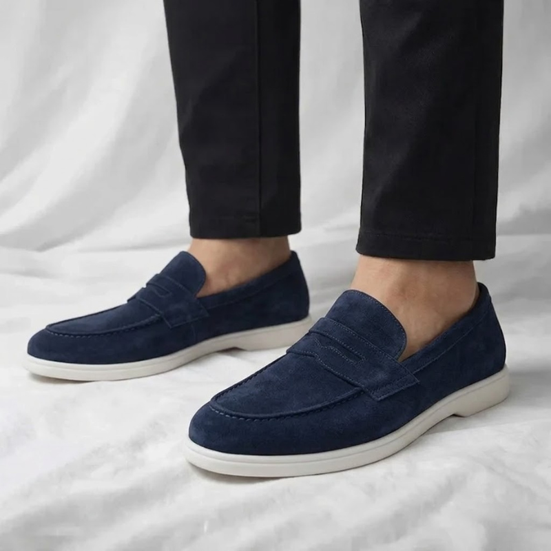 Everyday men's penny loafers. Classic Mayfair design, comfortable & stylish casual footwear.