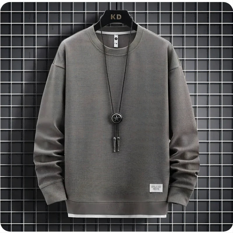 Cozy men's leisurewear, Meridian relaxed fit joggers & matching top, perfect for daily casual wear.