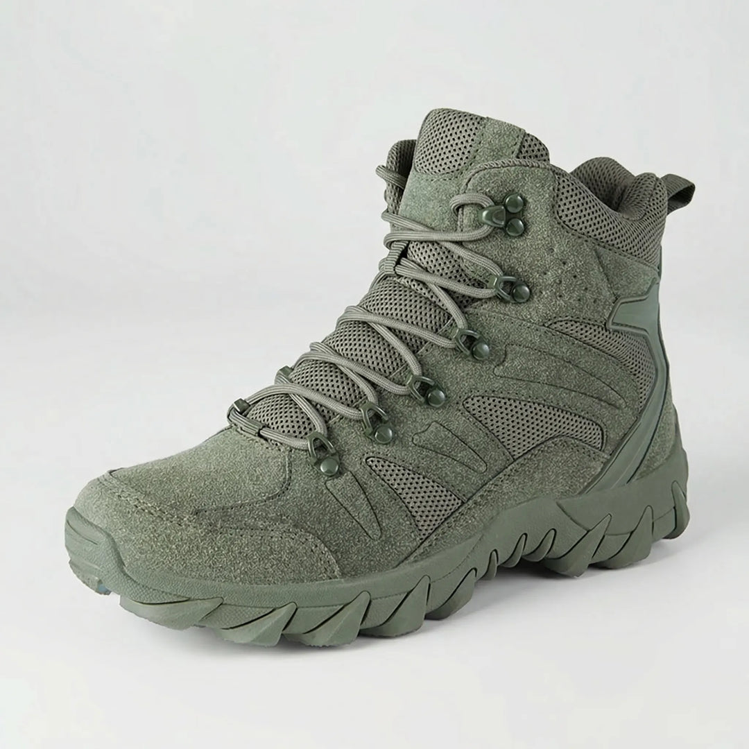 Versatile men's mid-cut tactical boots, excellent outdoor footwear for hiking, trails & rugged use.