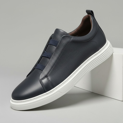 Men's midnight navy athletic sneakers for everyday comfort & style, ideal for walking.