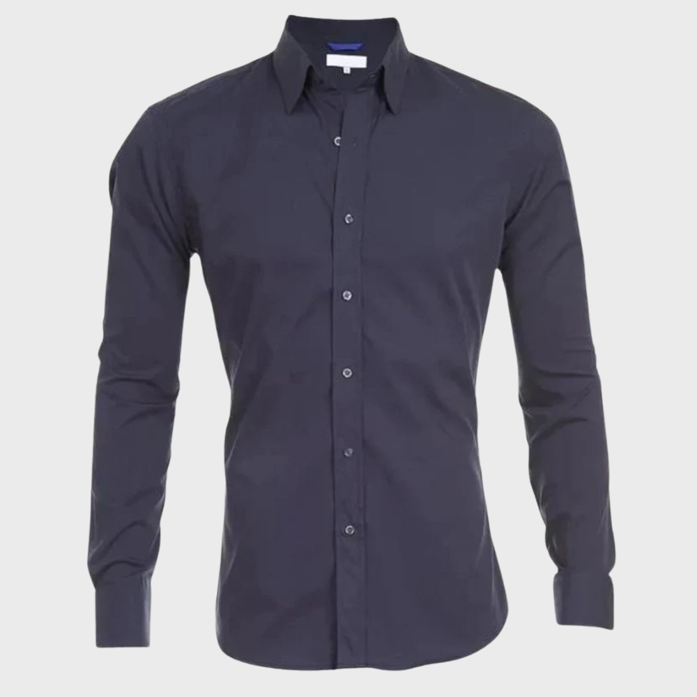 Man enjoying a relaxed day in a versatile Milan easy-care shirt, blending casual and stylish men's fashion.