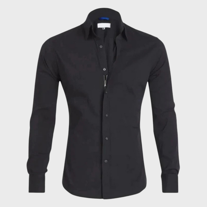 Collection of men's Milan wrinkle-free shirts in various colors, showcasing their versatile, stylish appeal.