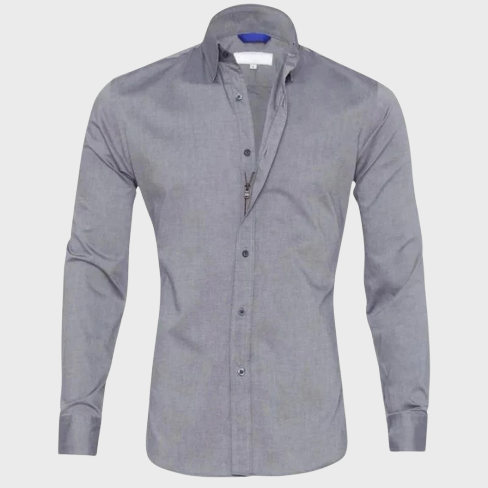 Inspired by Milano style, this men's wrinkle-free shirt offers sophisticated long sleeve fashion for men.