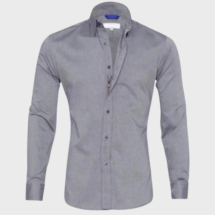 Inspired by Milano style, this men's wrinkle-free shirt offers sophisticated long sleeve fashion for men.