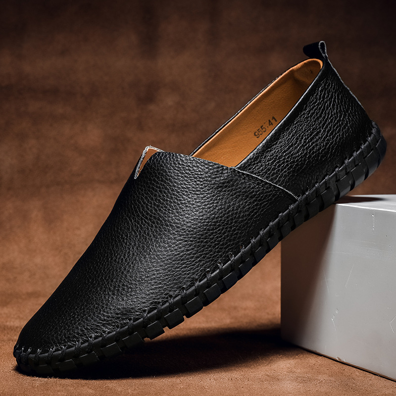Men's Millepied slip-on loafers for everyday comfort. Hand-stitched walking shoes for men's fashion.