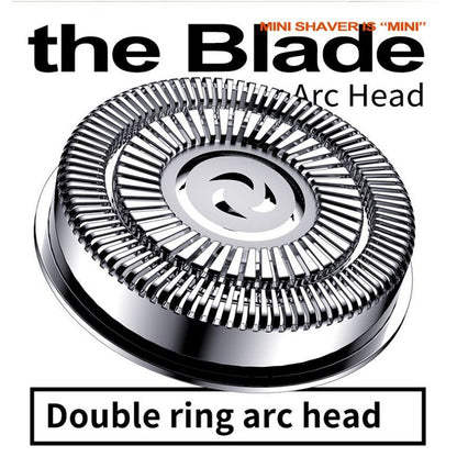 Compact men's electric shaver with magnetic head, ensuring a precise & comfortable shave.