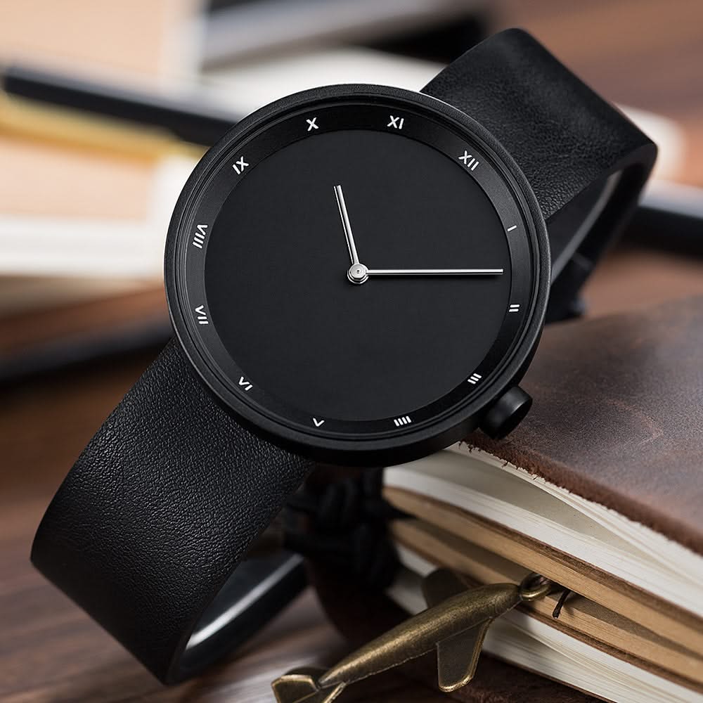 Classic men's minimalist wrist watch, timeless design, modern timepiece, perfect men's accessory.