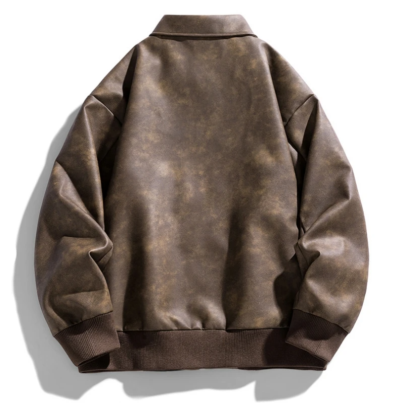 Man in a tailored fit men's bomber jacket, perfect for modern casual style. Sleek outerwear for spring and fall.