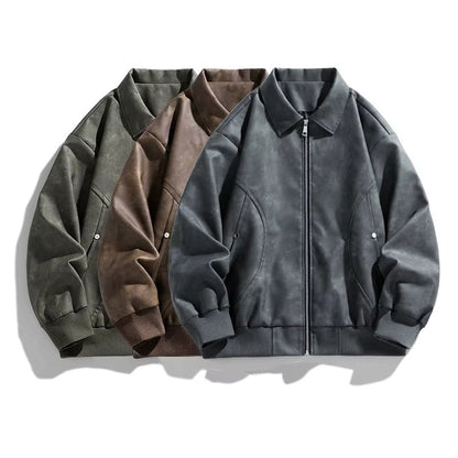 Stylish men's bomber jacket, a versatile piece of modern outerwear for men's fashion. Perfect for fall and spring.