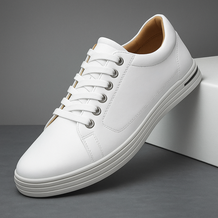 Navy men's casual sneakers, perfect for comfort footwear and versatile everyday styling.